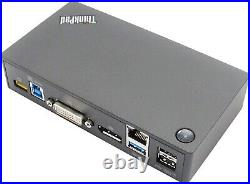 10 X Lenovo Thinkpad USB 3.0 Pro Dock USB Docking Station 40A7004-5UK