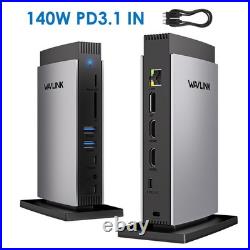 11-in-1 USB C Docking Station with 125W PD3.1 Pass-Through for Mac M1-M4 & Win 11-in-1 USB C Docking Station with 125W PD3.1 Pass-Through for Mac M1-M4 & Win