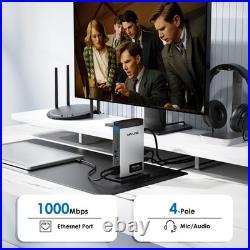 11-in-1 USB C Docking Station with 125W PD3.1 Pass-Through for Mac M1-M4 & Win 11-in-1 USB C Docking Station with 125W PD3.1 Pass-Through for Mac M1-M4 & Win