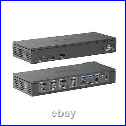 18in1 USB C Universal Docking Station 5K Quadruple Display 100W PD 2.5G Ethernet