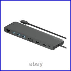 2-POWER USB-C DP1.2 Triple Display Mini Docking Station DOC0118A 2-POWER USB-C DP1.2 Triple Display Mini Docking Station DOC0118A