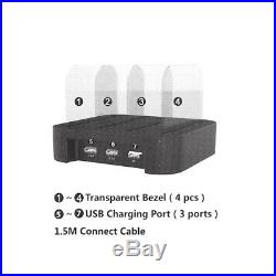 3 Port USB Charging Station Dock Desktop Multiple Charger Phone Docking Station