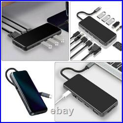 3 pcs USB 3.0 12-in-1 Docking Station 12-in-1 USB 3.0 Laptop Matedock for Trip