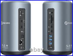 40Gbps Thunderbolt 3 Dock 16 in 1 USB C Docking Station Ethernet Dual 4K Grey