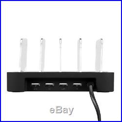 4 Steckplätze Port Ladestation Dockingstationen USB Ladekabel Ladegeräte