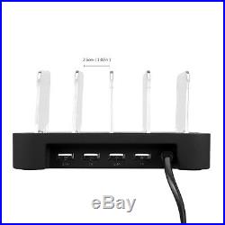 4 Steckplätze Port Ladestation Dockingstationen USB Ladekabel Ladegeräte