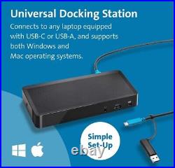 4 x Kensington SD4700P K38240 Universal USB-C USB 3.0 Docking Station DP HDMI