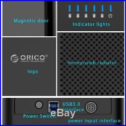 50TB ORICO 5 Bays USB 3.0 to SATA 3.5 Hard Drive Enclosure HDD Docking Station