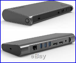 8K Dual DisplayPort Thunderbolt 3 (USB C Compatible) Docking Station