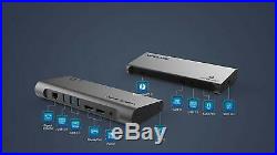 8K Dual DisplayPort Thunderbolt 3 (USB C Compatible) Docking Station