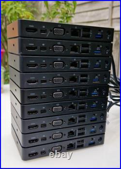 9x Dell WD15/K17A 4K USB-C DELL Docking Station USB 3.0 180W PSU HDMI 9x Dell WD15/K17A 4K USB-C DELL Docking Station USB 3.0 180W PSU HDMI