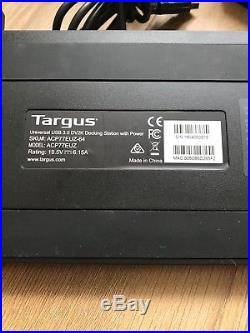 ACP77EUZ Targus Universal USB 3.0 DV2K Docking Station with Power