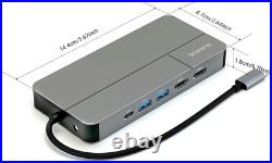 AUIMCE Mac Docking Station Dual Monitor 2 HDMI USB-C for MacBook & Windows AUIMCE Mac Docking Station Dual Monitor 2 HDMI USB-C for MacBook & Windows