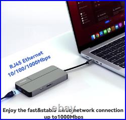 AUIMCE Mac Docking Station Dual Monitor 2 HDMI USB-C for MacBook & Windows AUIMCE Mac Docking Station Dual Monitor 2 HDMI USB-C for MacBook & Windows