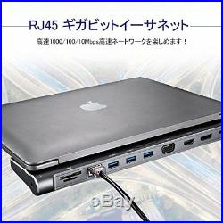 AZDOME USB C hub 12 in 1 docking station 3.0 TypeC adapter 4K HDMI SD M. JAPAN