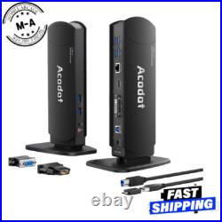 Acodot 13-in-1 USB 3.0/USB-C Docking Station Dual Display for Mac/Windows