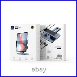 Adjustable 8-In-1 USB-C Hub Stand Foldable Docking Station With HDMI, USB, ETC Adjustable 8-In-1 USB-C Hub Stand Foldable Docking Station With HDMI, USB, ETC