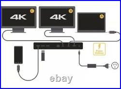 Alogic Triple Display Universal USB-C Docking Station. 4K & Power Delivery