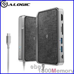 Alogic USB-C Dock Wave 60W Power Delivery 5K Power Bank 5W Qi Wireless Charger