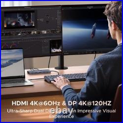 Aluminum 11-in-1 USB-C Docking Station Dual 4K Display & Fast Charging Options Aluminum 11-in-1 USB-C Docking Station Dual 4K Display & Fast Charging Options