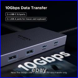 Aluminum 11-in-1 USB-C Docking Station Dual 4K Display & Fast Charging Options Aluminum 11-in-1 USB-C Docking Station Dual 4K Display & Fast Charging Options
