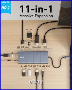 Anker 565 11-in-1 USB-C Hub, Docking Station with 10 Gbps USB-C & USB-A Data Anker 565 11-in-1 USB-C Hub, Docking Station with 10 Gbps USB-C & USB-A Data