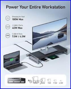 Anker 675 USB-C Docking Station (12-in-1, Monitor Stand)