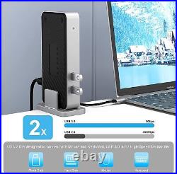 BENFEI USB 3.0 Universal Docking Station Dual Monitor HDMI VGA Compatible