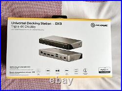 Brand New Alogic Triple 4K Display Universal Laptop Docking Station DX3
