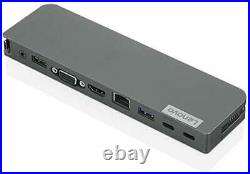 Brand New Lenovo 40au0065uk Usb-c Laptop Mini Dock, Docking Station, Grey