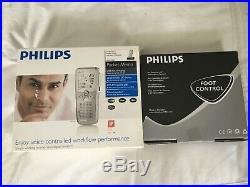 Brand New Philips Pocket Memo LFH9620 Dictaphone + Foot Control LFH7277