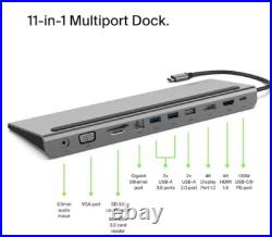 Brand New Sealed Belkin USB C Hub, 11-in-1 MultiPort Adapter Dock 11 in 1 New Brand New Sealed Belkin USB C Hub, 11-in-1 MultiPort Adapter Dock 11 in 1 New