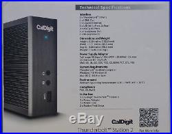 CalDigit TS2 Thunderbolt 2 Docking Station USB 3.0 HDMI (4K Video) eSATA RJ45