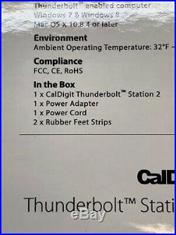 CalDigit TS2 Thunderbolt Station 2 Dock 4K, HDMI, Audio, USB 3.0, LAN, eSATA