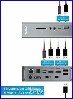 CalDigit TS3 Plus Thunderbolt 3 Dock 87W Charging, 7X USB 3.1 Ports, USB-C Gen