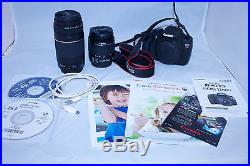 Canon DS126491 EOS Rebel T5 1200D Digital SLR Camera Bundle 75-300 18-55 Lenses