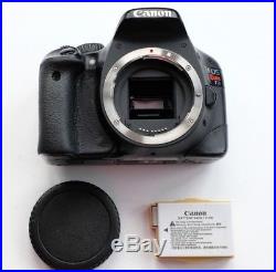 Canon EOS 550D / Rebel T2i 18.0MP Digital SLR Camera Black (Body, 2 batteries)