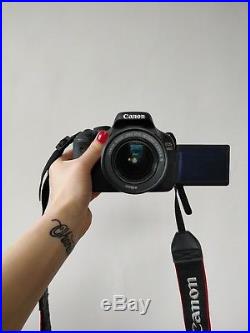 Canon EOS 600D DSLR Camera + 18-55mm Lens + 2 Batteries + Case