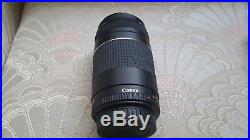 Canon EOS Rebel T5 (DS126491) 18 MP, 18-55mm /75-300 Lens, Black DSLR Camera Kit