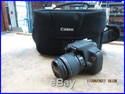 Canon EOS Rebel T5 Digital Camera with EF-S 18-55mm Zoom Lens Black 18MP
