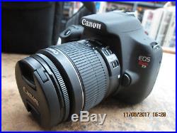 Canon EOS Rebel T5 Digital Camera with EF-S 18-55mm Zoom Lens Black 18MP