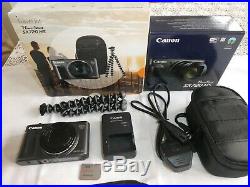 Canon PowerShot SX720 HS 20MP 40x Zoom Plus Travel Kit- Pristine Condition