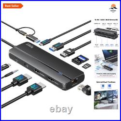 Compact USB 3.0 Docking Station with Dual HDMI and Fast Charging Mac & Windows Compact USB 3.0 Docking Station with Dual HDMI and Fast Charging Mac & Windows