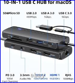 Compact USB 3.0 Docking Station with Dual HDMI and Fast Charging Mac & Windows Compact USB 3.0 Docking Station with Dual HDMI and Fast Charging Mac & Windows
