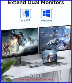 Compact USB 3.0 Docking Station with Dual HDMI and Fast Charging Mac & Windows Compact USB 3.0 Docking Station with Dual HDMI and Fast Charging Mac & Windows