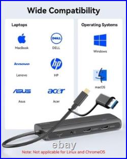 Compact USB 3.0 Docking Station with Dual HDMI and Fast Charging Mac & Windows Compact USB 3.0 Docking Station with Dual HDMI and Fast Charging Mac & Windows