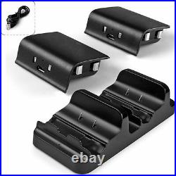 DUAL USB HUB Charging Stand Docking Station for XBOX ONE Controller +2 Batteries