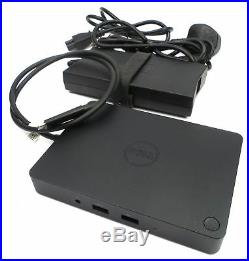Dell 5FDDV USB Type-C Docking Station Port Replicator K17A001 with Power Supply