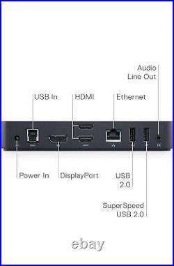 Dell D3100 USB 3.0 Ultra HD 4k Docking Station