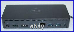 Dell D6000 4K Docking station with USB 3.0 and USB C Black includes PSU 0M4TJG